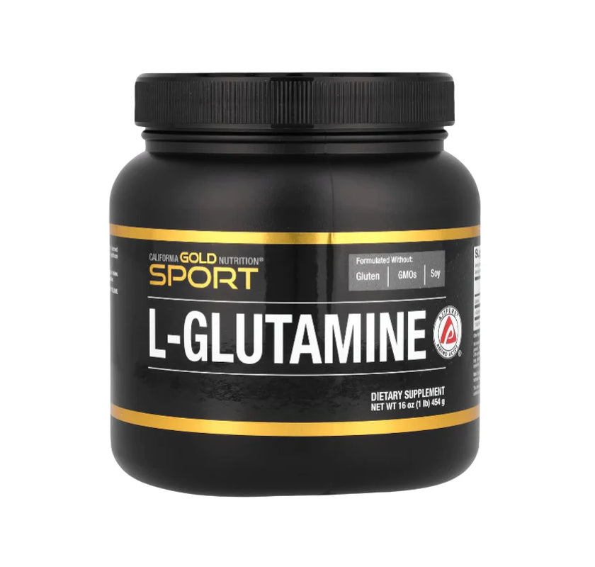 L Glutamine Powder, 100% Pure Pharmaceutical Grade, Supports Muscular Endurance & Post Workout Recovery, Supports Protein Synthesis & Intestinal Health, Free-Form Powder, 5G per Serving, 16 Oz (454 G)