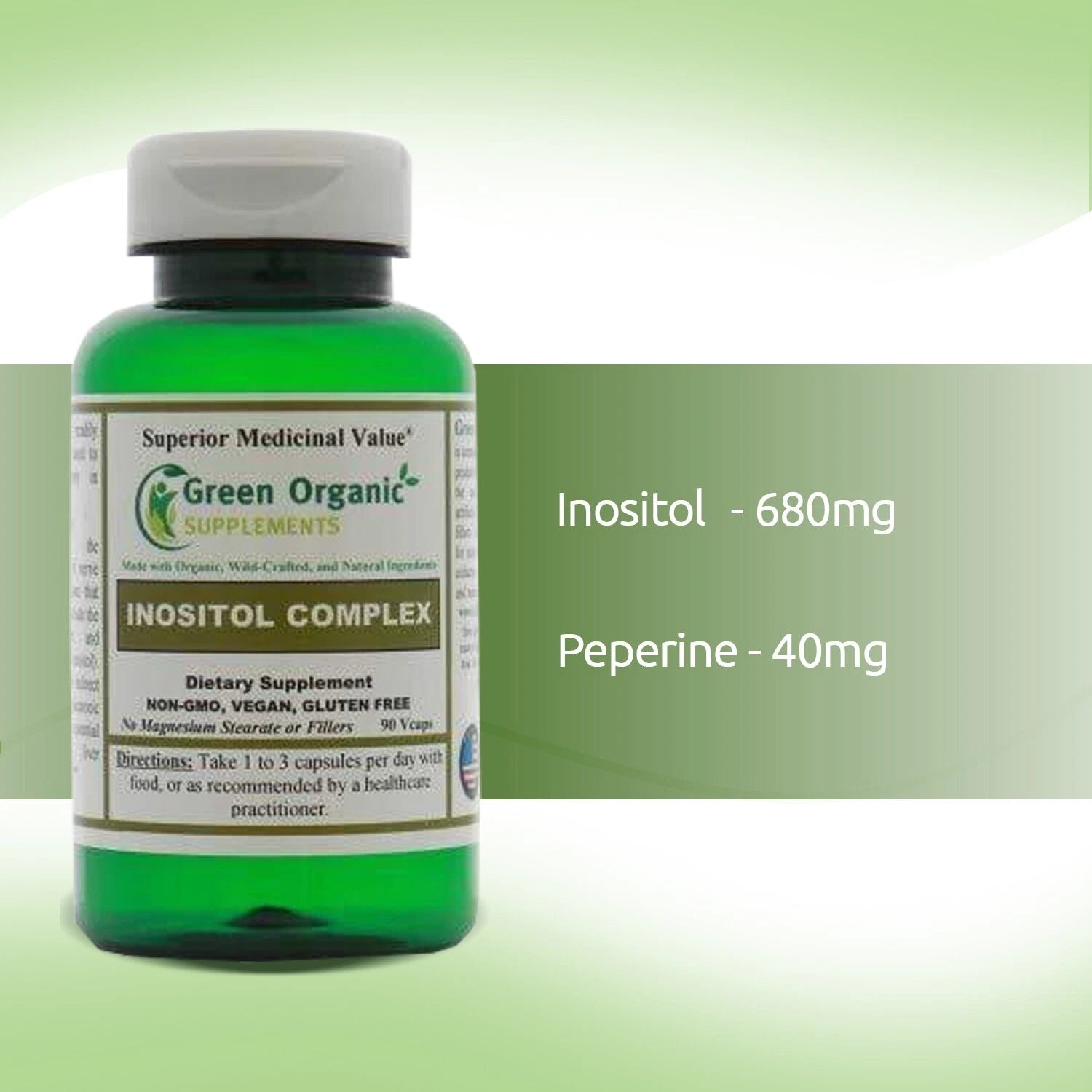 Green Organic Supplements' Inositol